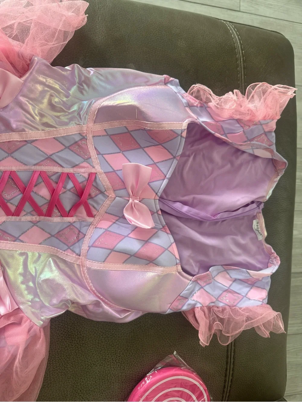 Spirit Cotton Candy Clown Costume - Pink - Picture 4 of 12